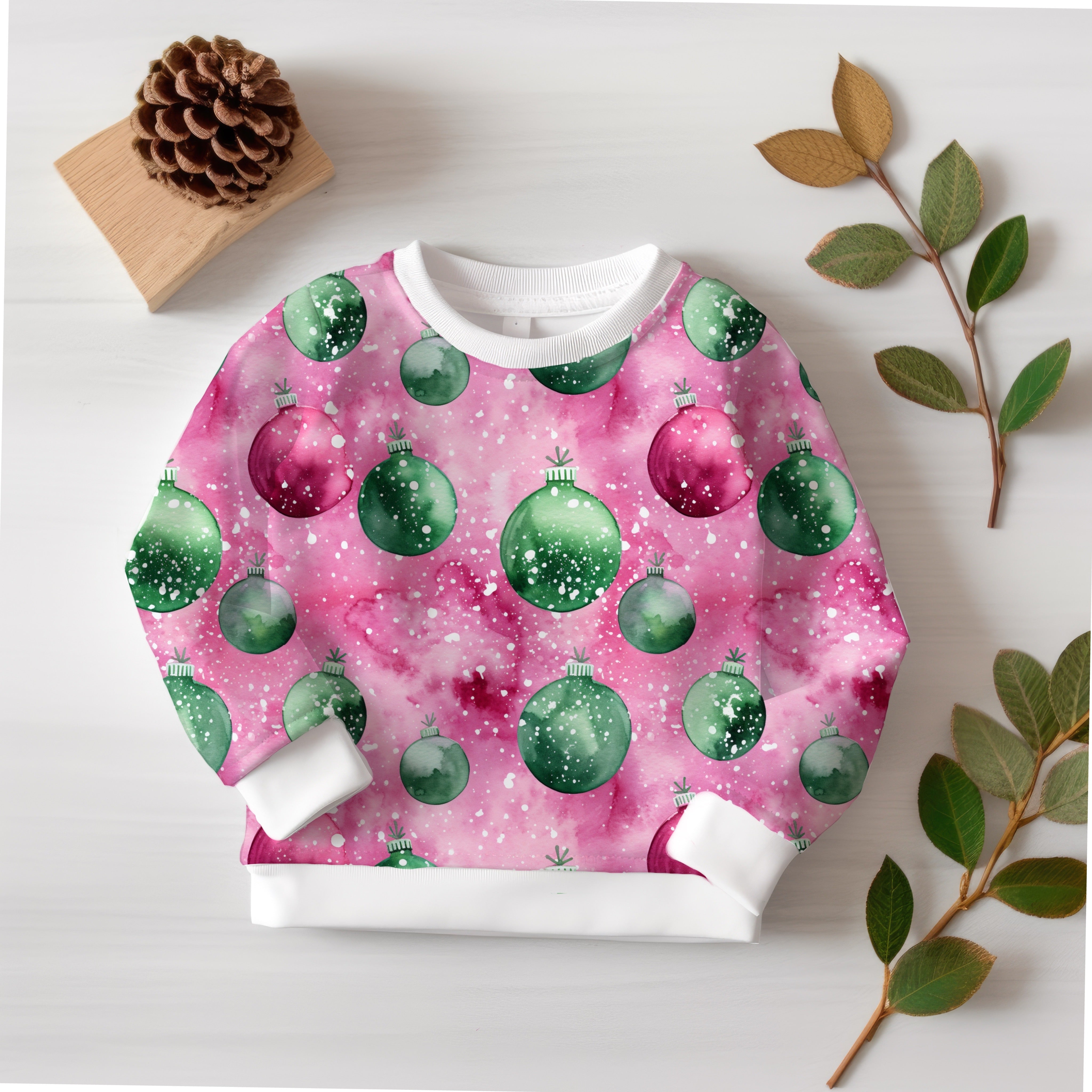 Rosa Weihnachtskugeln Wintervorbestellung